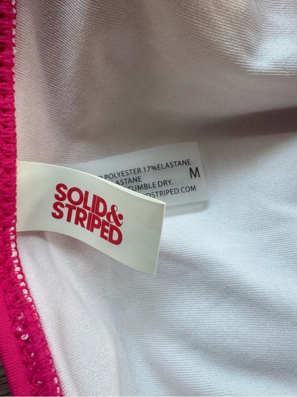 SOLID & STRIPED Spencer Strawberry One Piece - size Medium - Picture 3 of 4